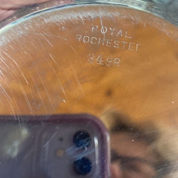 Royal Rochester Silver Tray 3498 - Picture 6 of 6